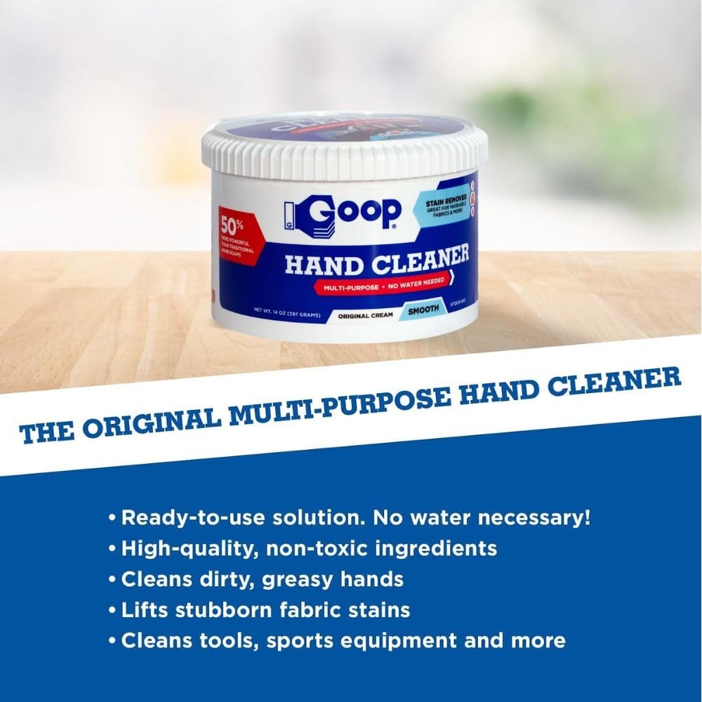 GOOP Multi-Purpose Hand Cleaner- Waterless 14 Ounce (Pack of 1), color