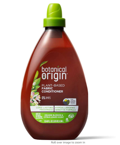 Botanical Origin Plant-Based Fabric Softener Hypoallergenic Orange Blossom 32.46