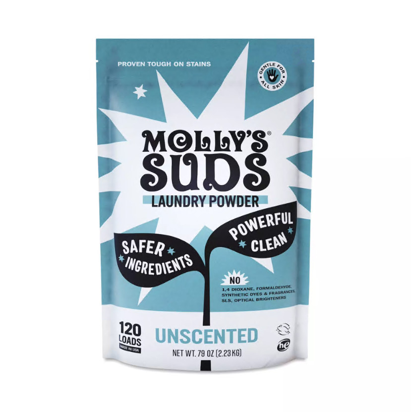 Molly’s Suds Bulk Laundry Powder Unscented 120 loads NEW
