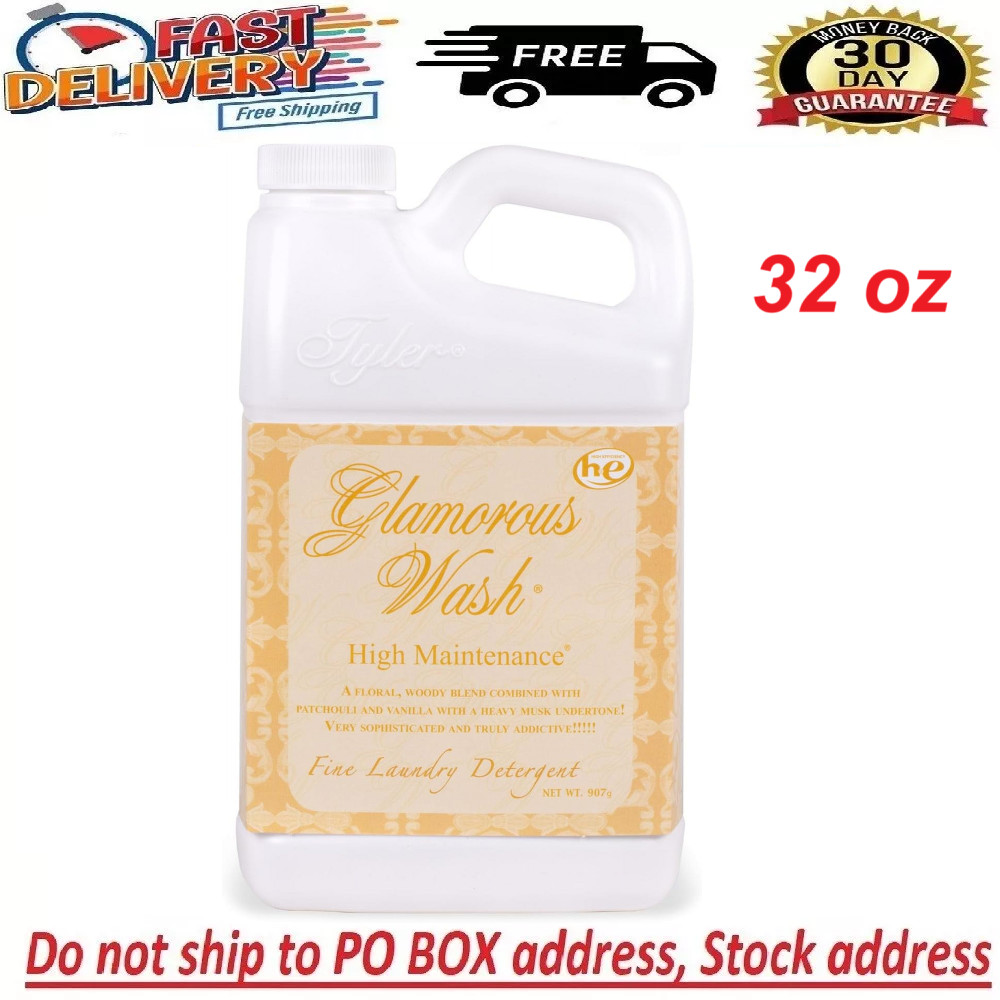 Tyler Candle Company Glamorous Wash Laundry Detergent, High Maintenance’s 32oz