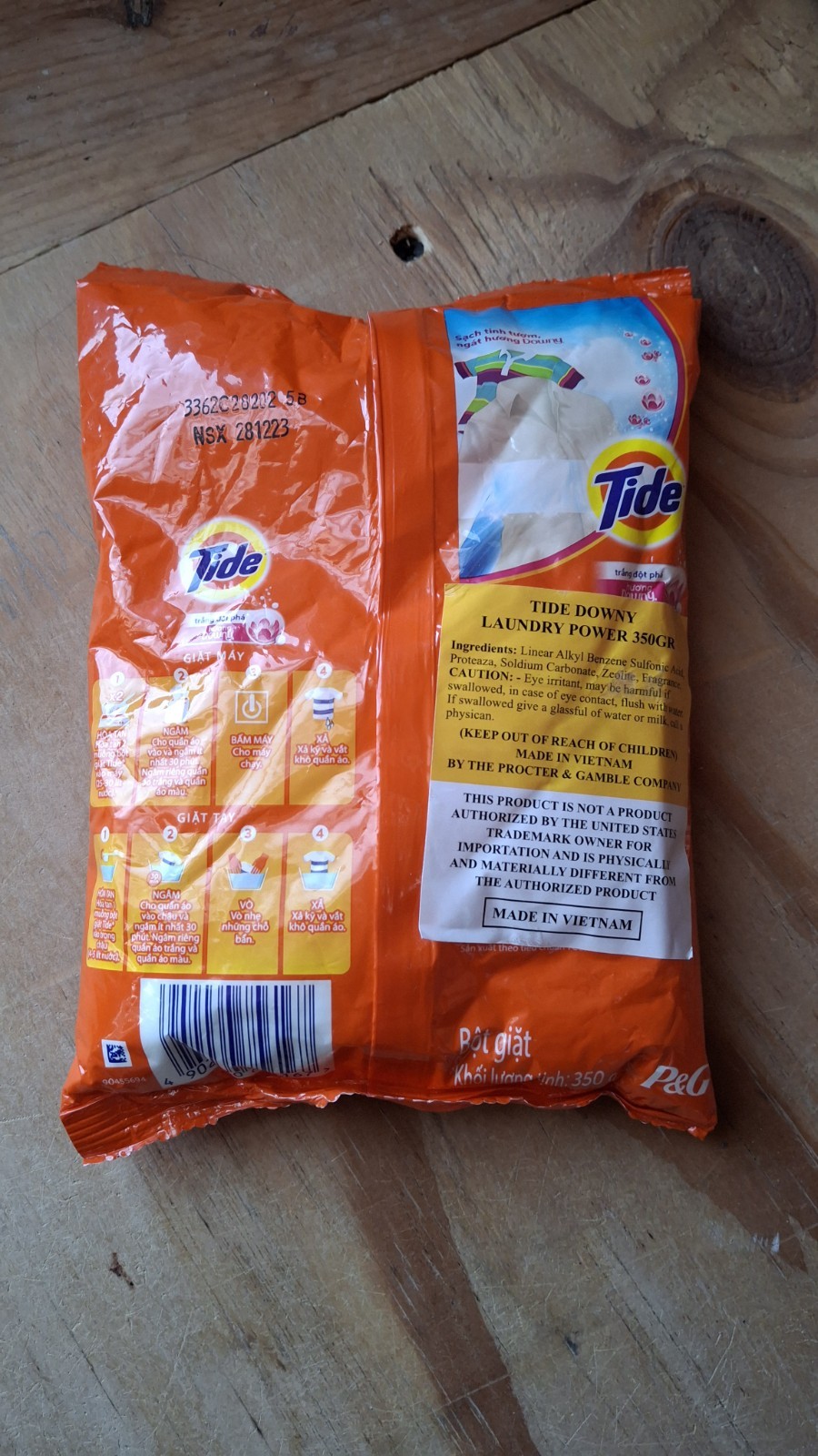 Tide With Downy Laundry Detergent Powder 350g 3 Pack