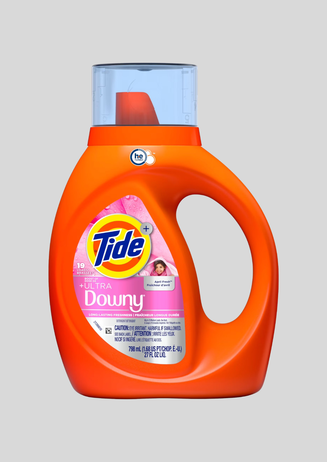 Tide Liquid Laundry Detergent + Ultra Downy April Fresh Scent 27 fl oz 19 Loads