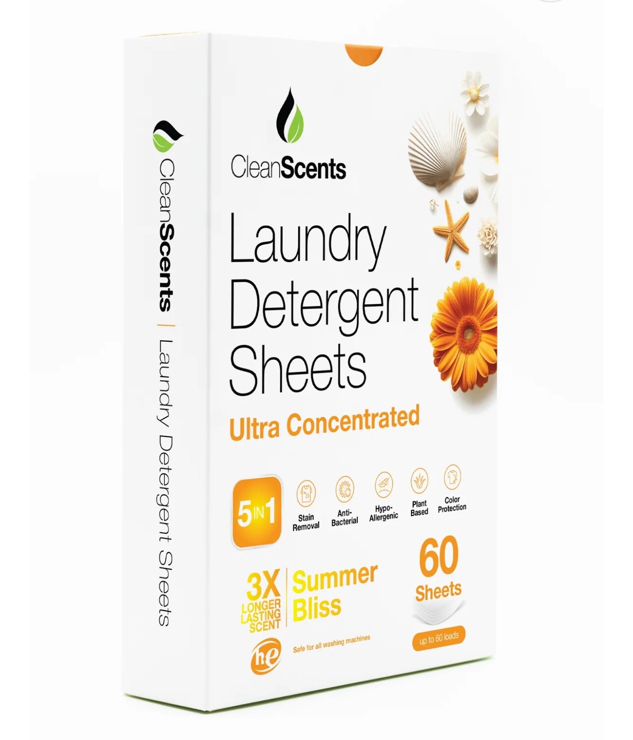 Cleanscent 5in1 Summer Bliss Laundry Detergent 60 Sheets