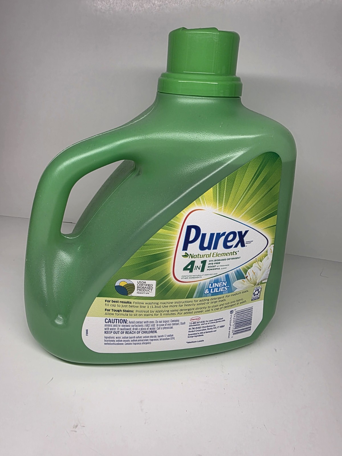 Purex Liquid Laundry Detergent, Natural Elements Linen & Lilies, 115 Loads
