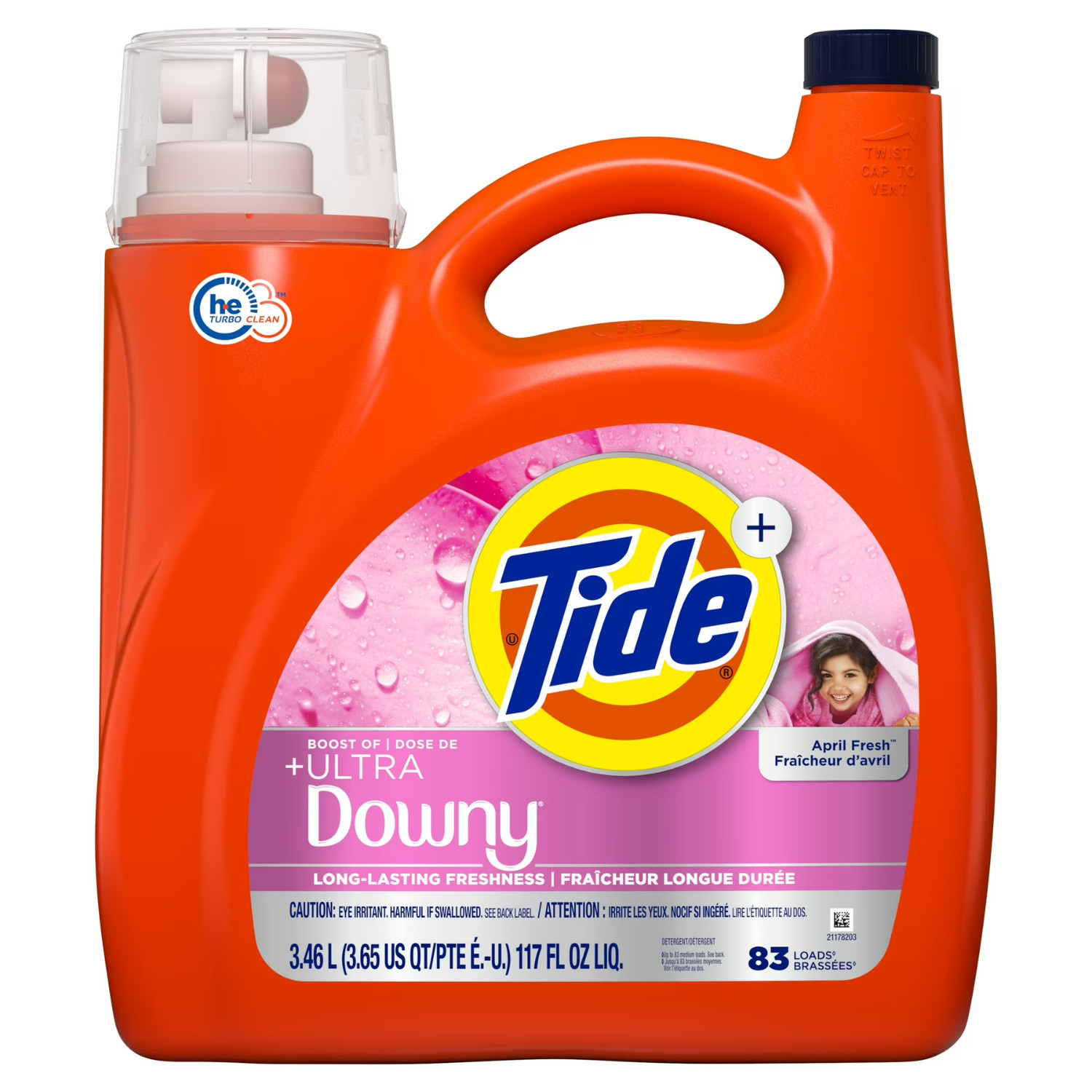 Tide Liquid Laundry Detergent Plus Ultra Downy April Fresh 117 Fl Oz