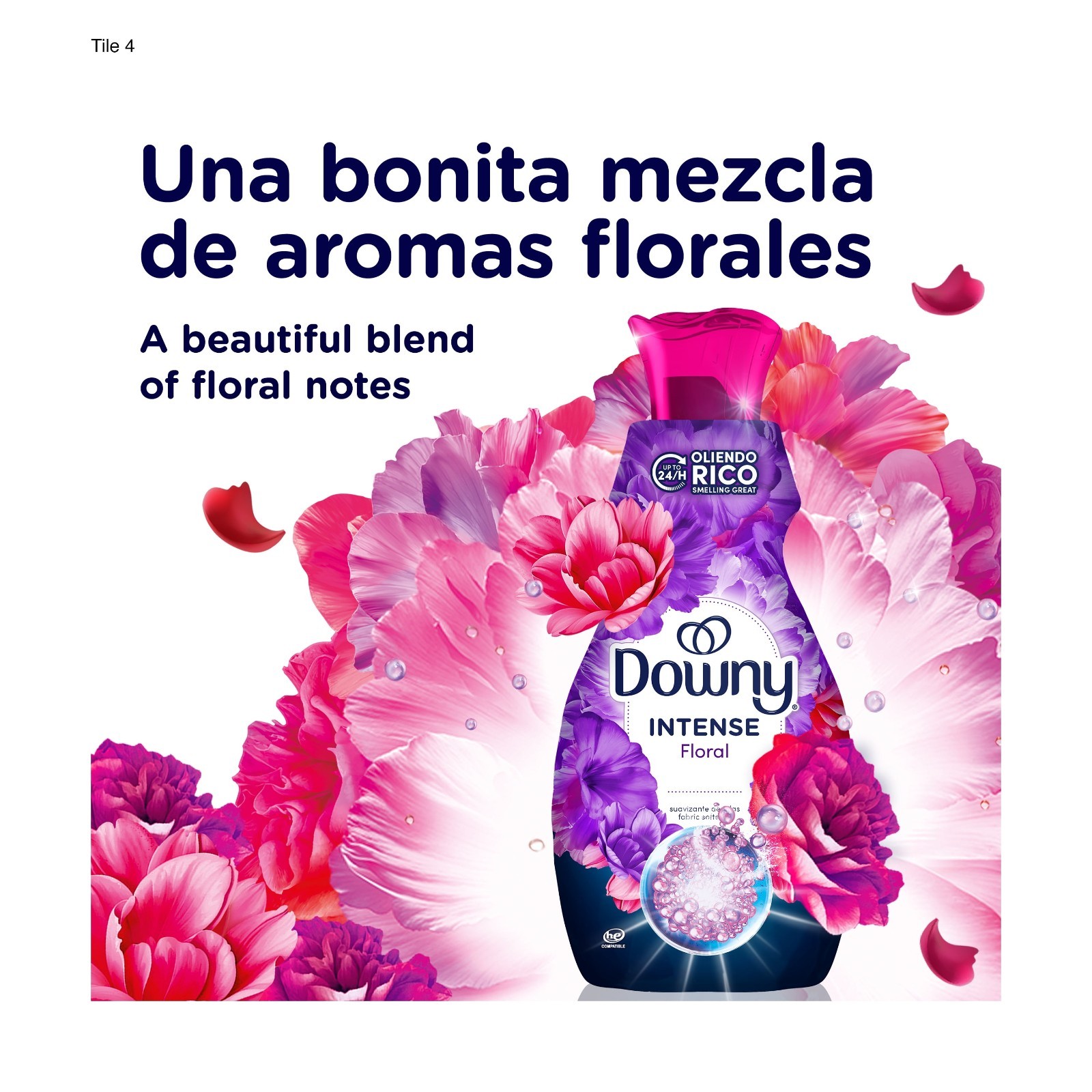 3 PK Downy Intense Liquid Fabric Softener, Super Compact, Floral Scent, 77 fl oz