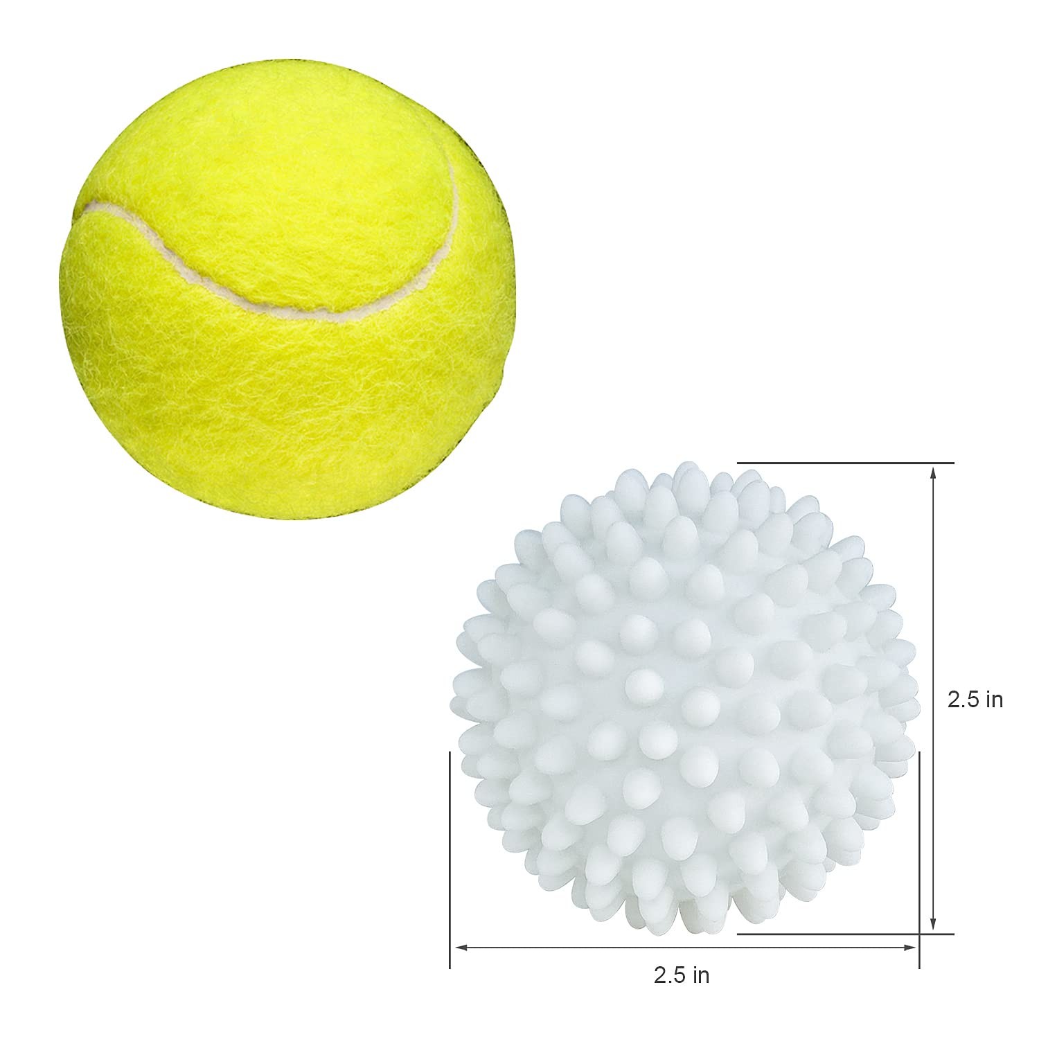 Dryer Balls 4 Pack – Non-Toxic Reusable Dryer Balls (White)