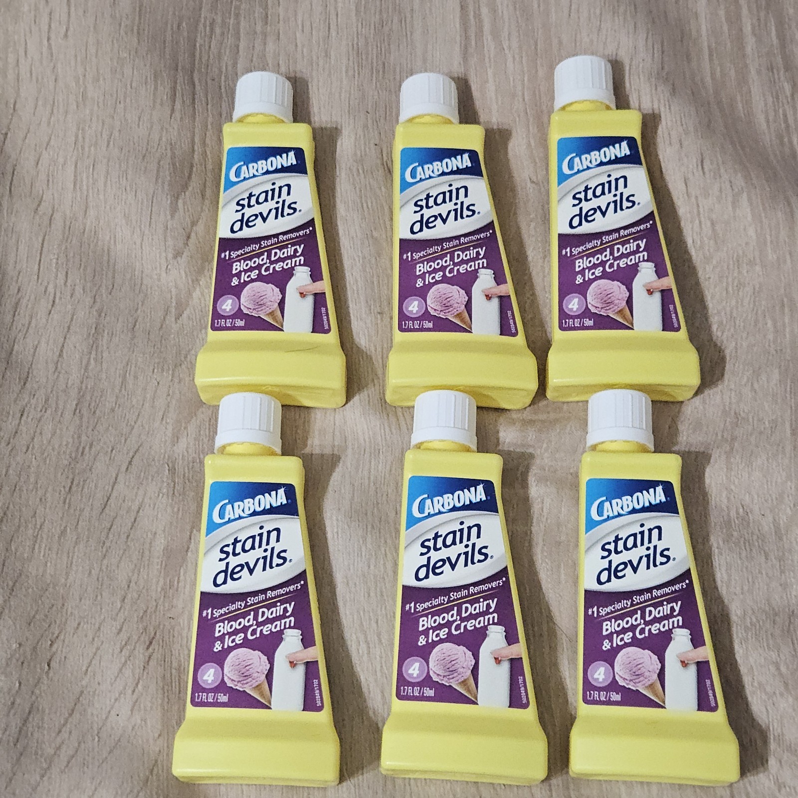 (Pack of 6) Carbona Stain Devils Stain Remover for Blood, Dairy & Ice Cream