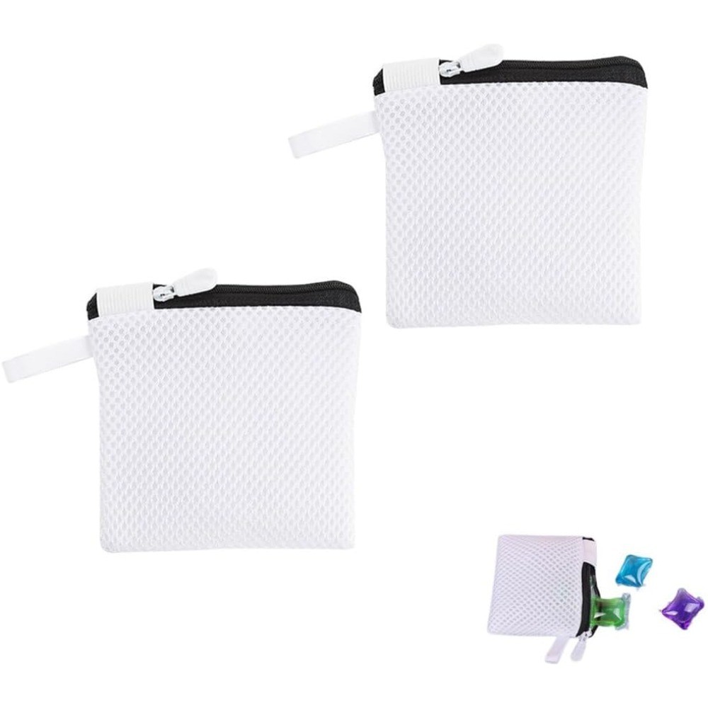 2 Pack In-Wash Scent Booster Beads Laundry Bag with Zipper Laundry Detergent