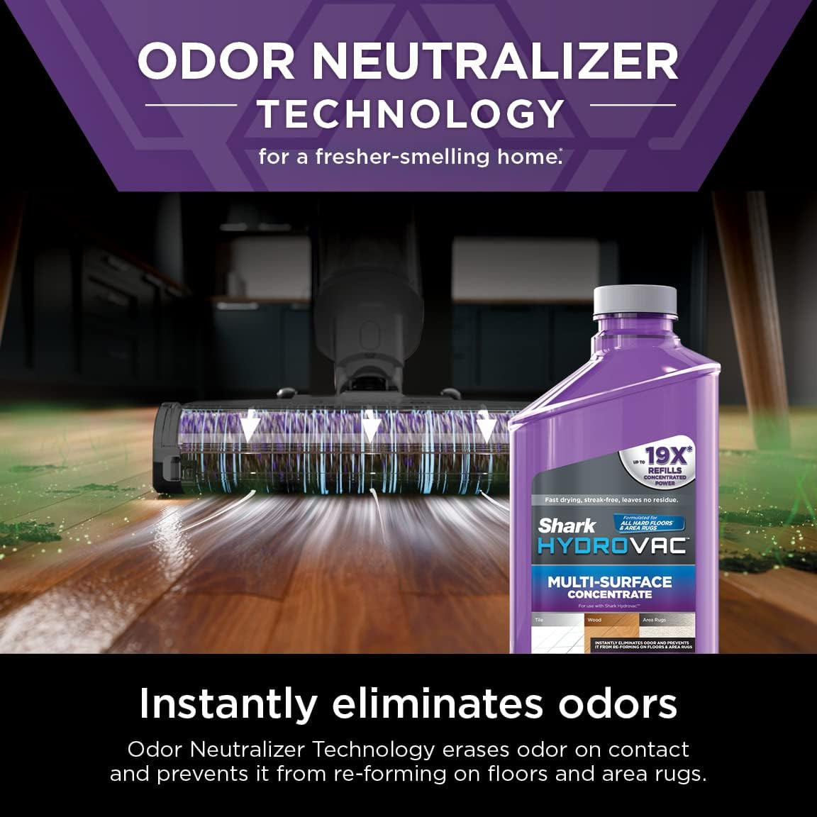 Shark Hydrovac Multi-Surface 33-Oz. Concentrate with Odor Neutralizer Technology