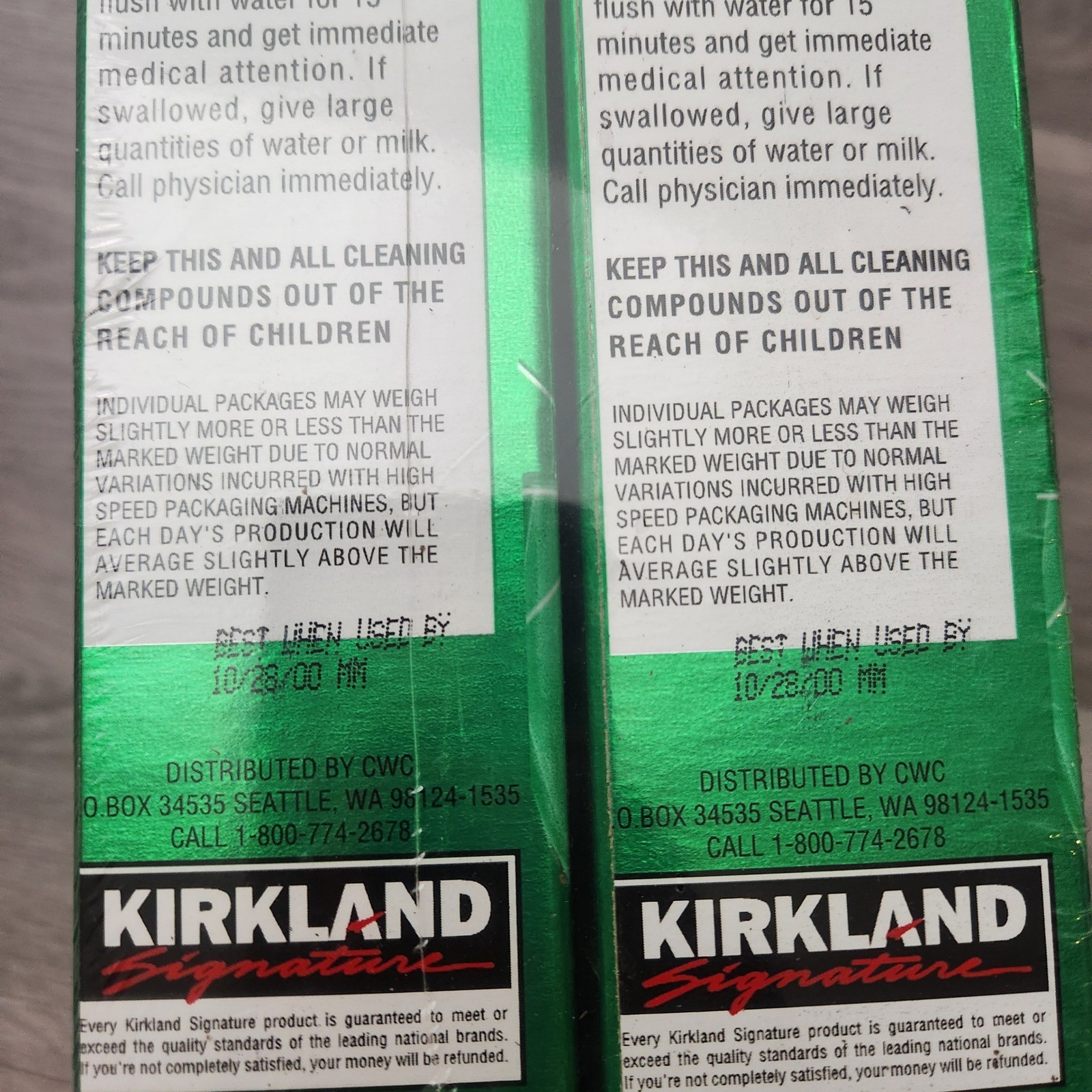 Kirkland Signature Discontinued XL 2 Pack Crystal Clout Dishwashing Lemon Scent