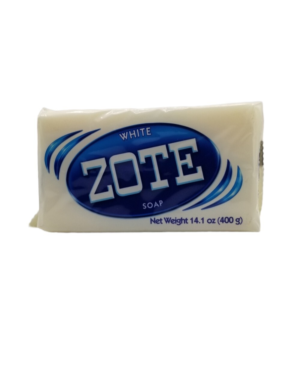 25pcs- Case WHITE Zote Laundry Bar Soap 14.1 OZ 400g Each Sealed New