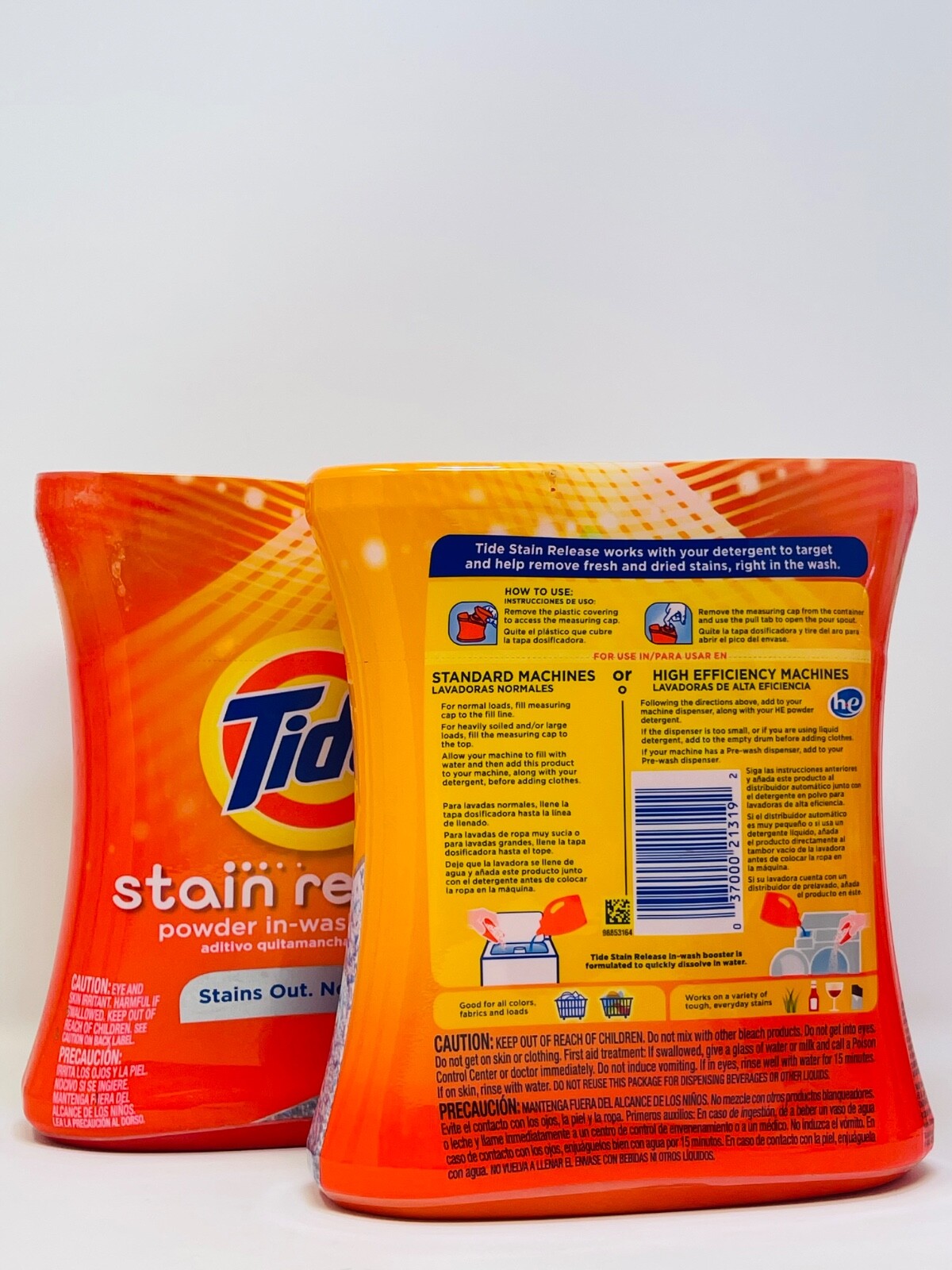 2 Tide Stain Release Power In-Wash Booster Stains Out No Doubt 8.8 oz/ 250g New