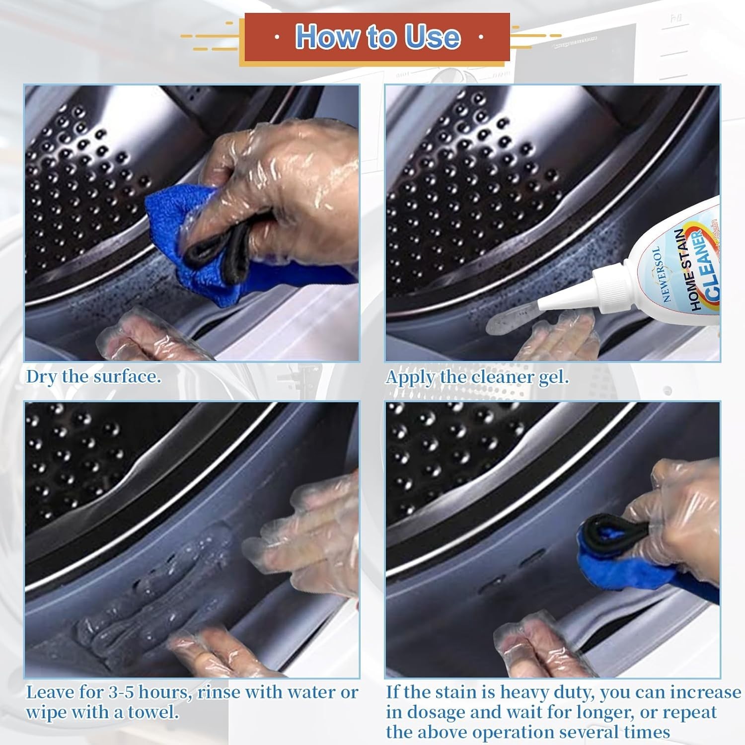 Professional Black Stain Cleaning Gel – Deep Clean for Sinks & Showers (8 Fl Oz)