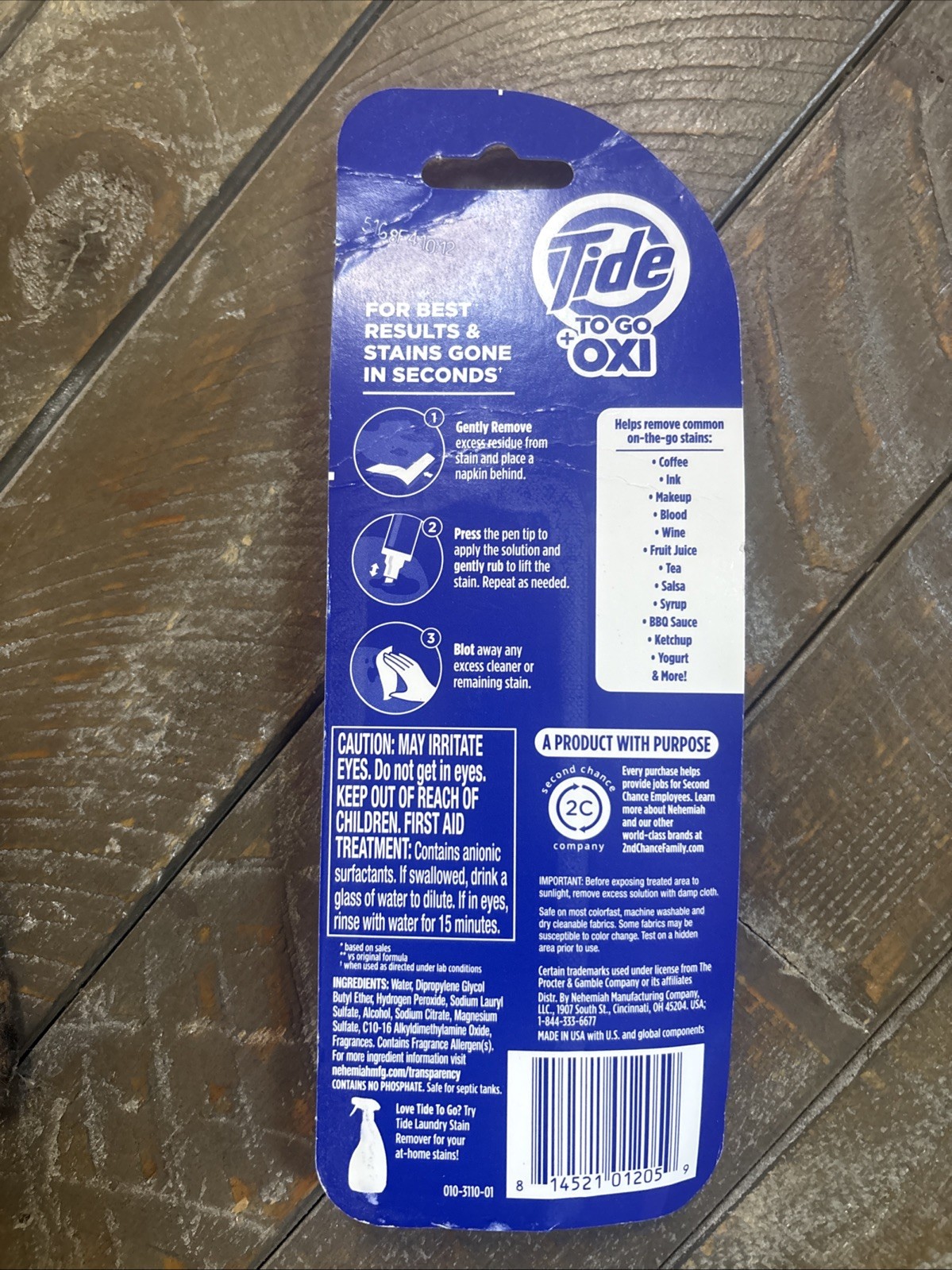 Tide To Go Stain Remover Pen, Instant Laundry Spot Cleaner, Travel Size 0.33 oz