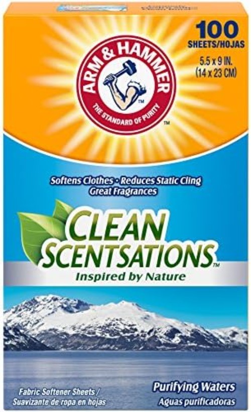 Fabric Softener Sheets, 100 sheets, Purifying Waters