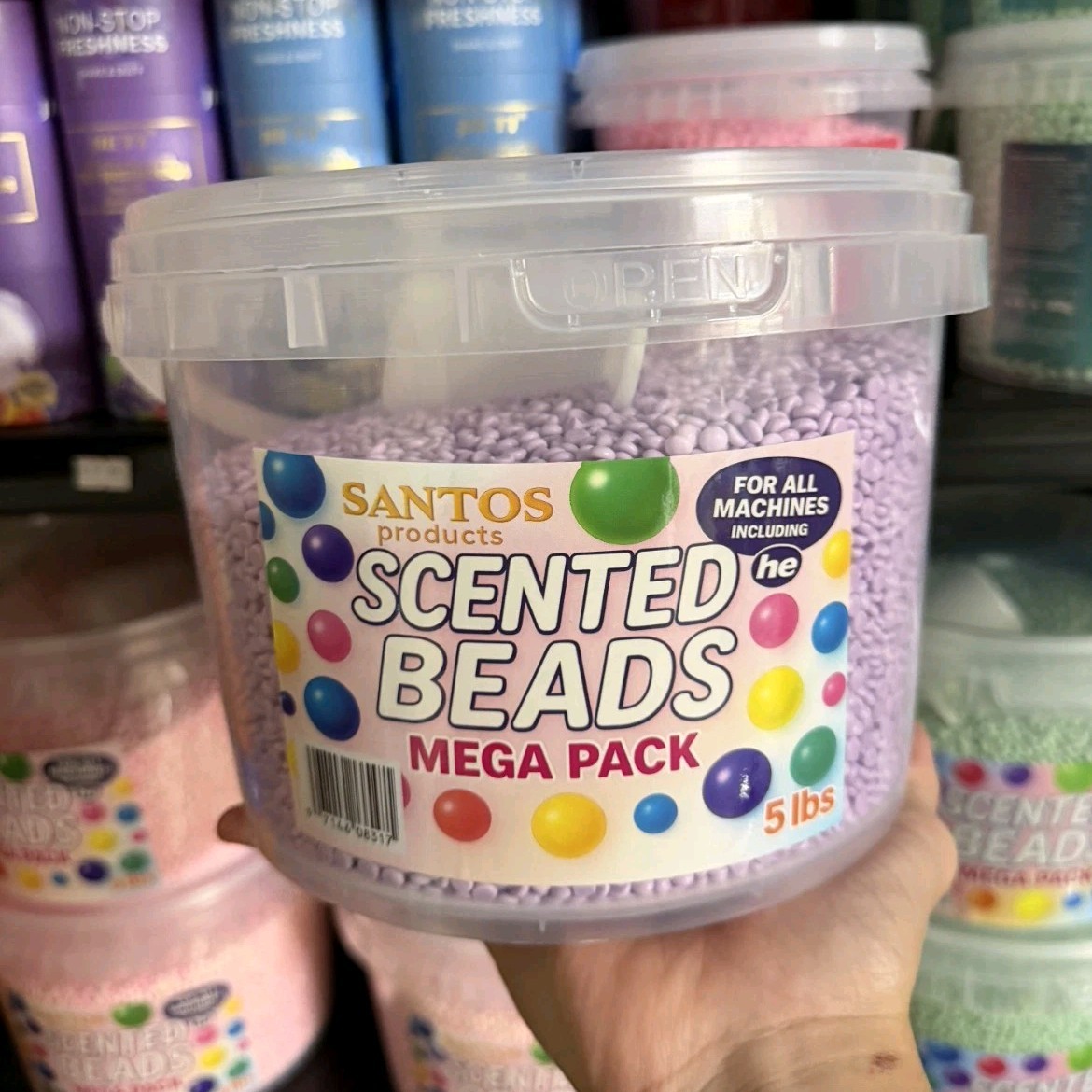 SANTOS products Scented Beads Mega Pack 5 lbs Purple For All Machines