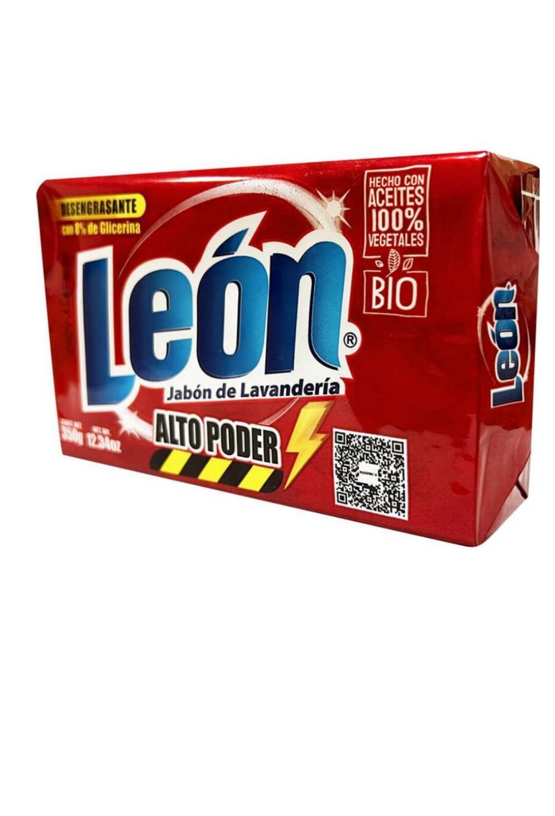 Leon Altopoder Detergente Barra Lavar 💯%🇲🇽 350g /Leon Laundry Soap Bar 12oz
