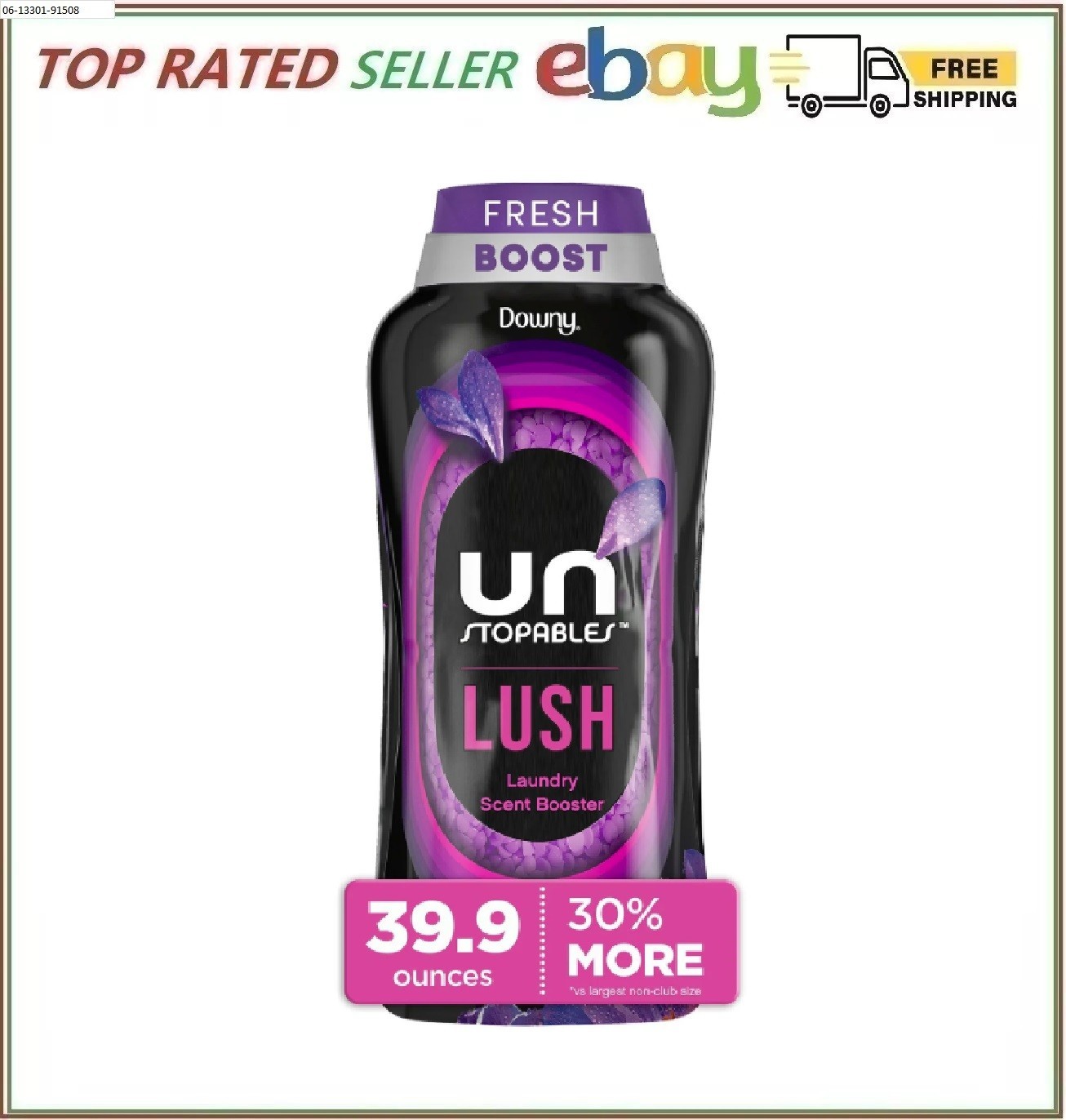 Downy Unstopables In-Wash Laundry Scent Booster Beads, Lush, 39.9 oz