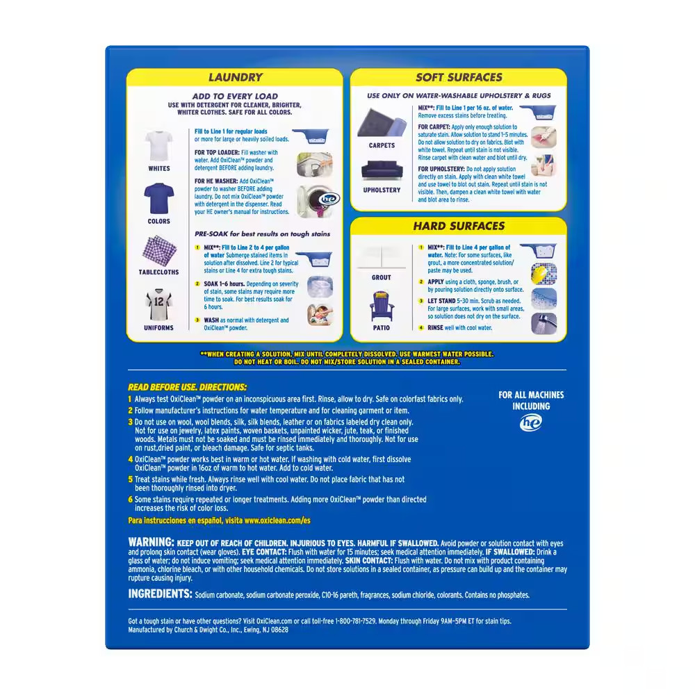 OxiClean Versatile Stain Remover, Regular Scent – 7.22lb NEW