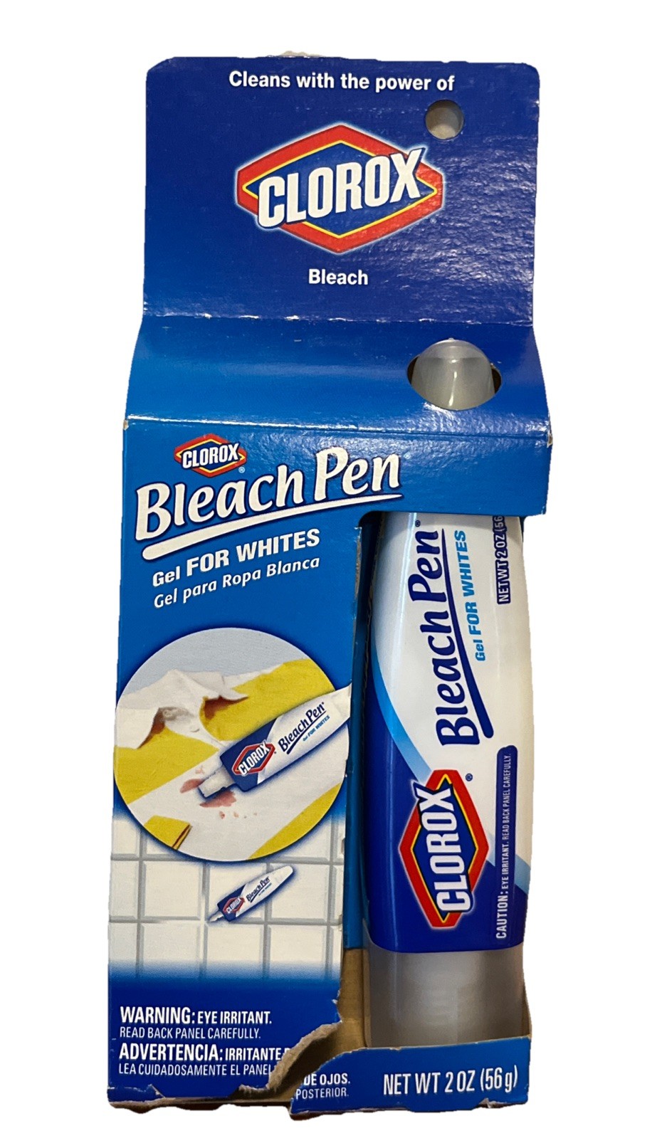 Clorox Bleach Pen Gel for Whites 2 Oz New Discontinued 2016 Dual Tip