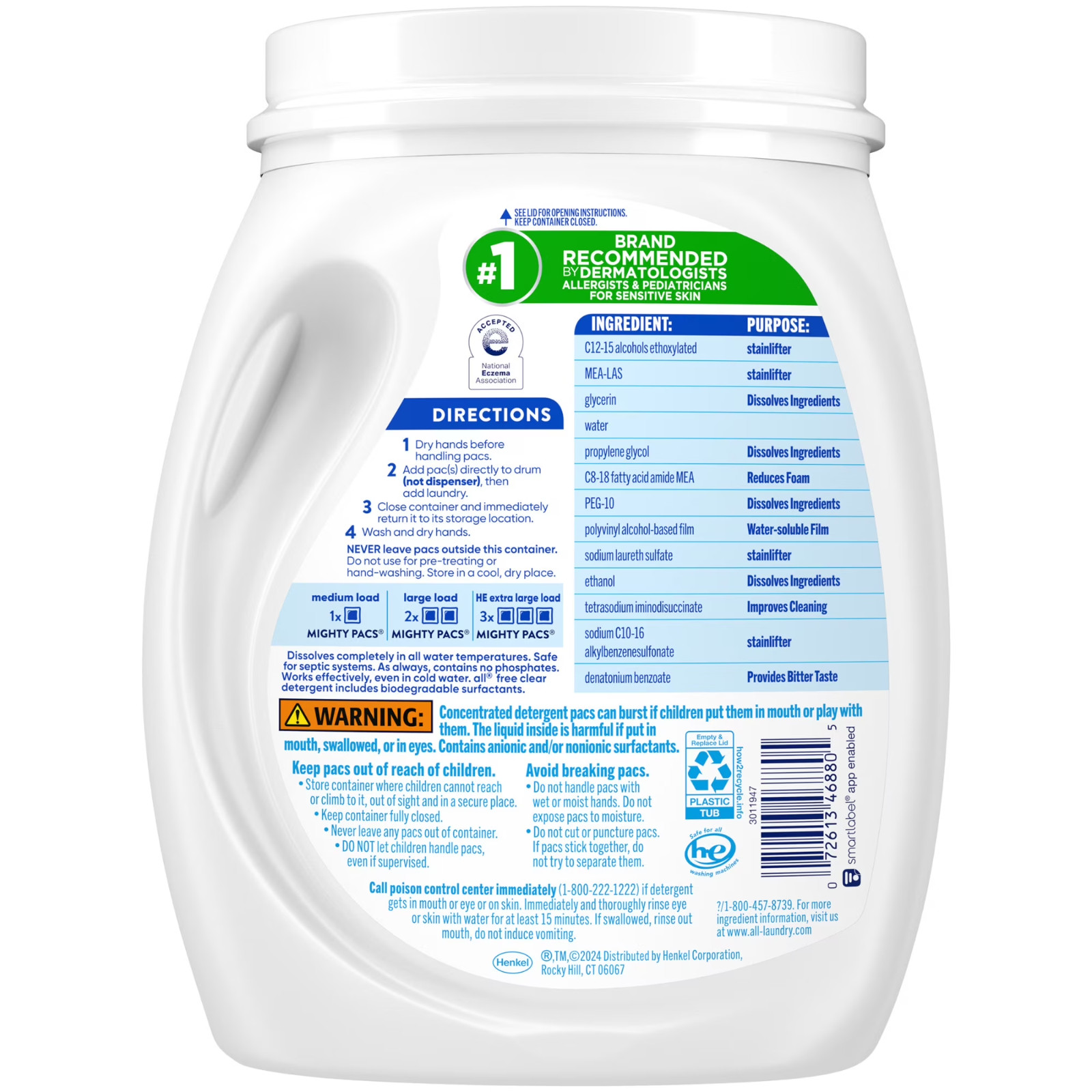 [BIG SALE] all Free Clear Mighty Pacs, 60 Count – 2 PACK