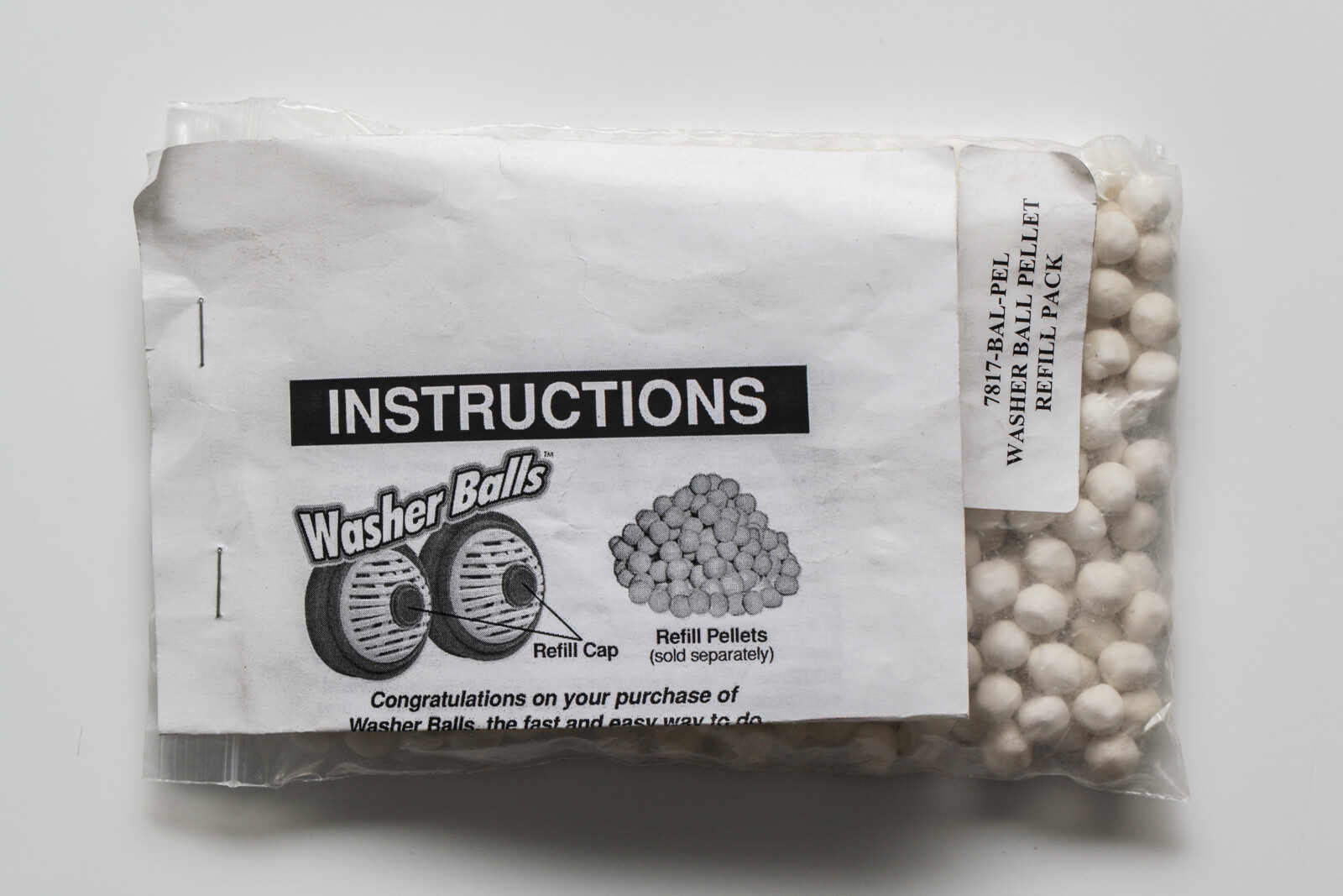 Washer Balls Refill Pellets No Detergent Clean Laundry Clothes Wash Pellet Pack