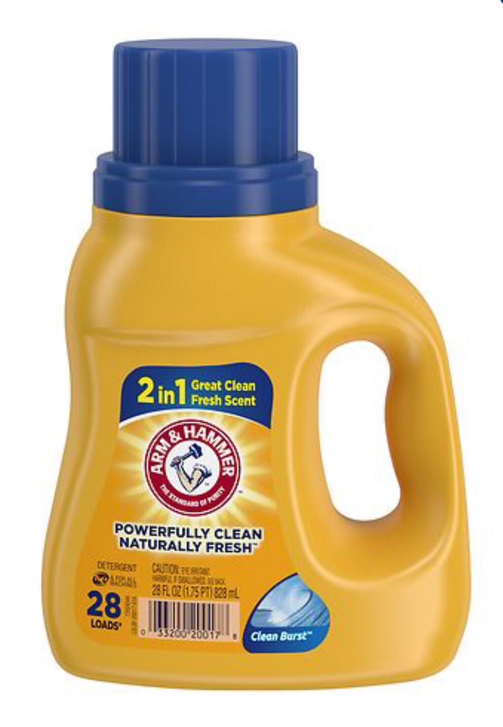 Arm & Hammer laundry detergent 28Loads (28 Oz/828ml)