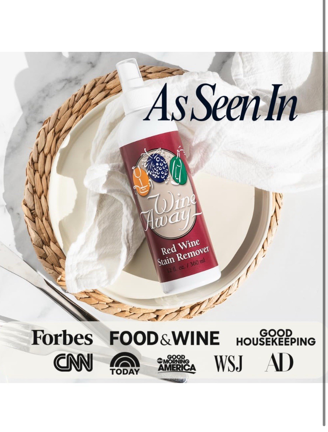 Wine Away Red Wine Stain Remover12-Ounces