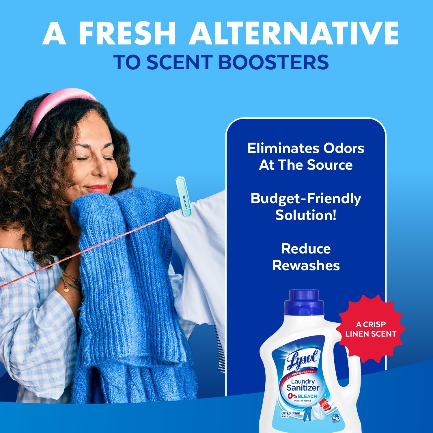 Lysol Laundry Sanitizer Additive Bacteria Causing Laundry Odor Eliminator