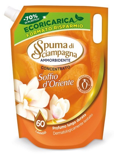 Champagne Foam Fabric Softener 60 Measuring Scoops Bag 1.2 L. Eastern Breeze