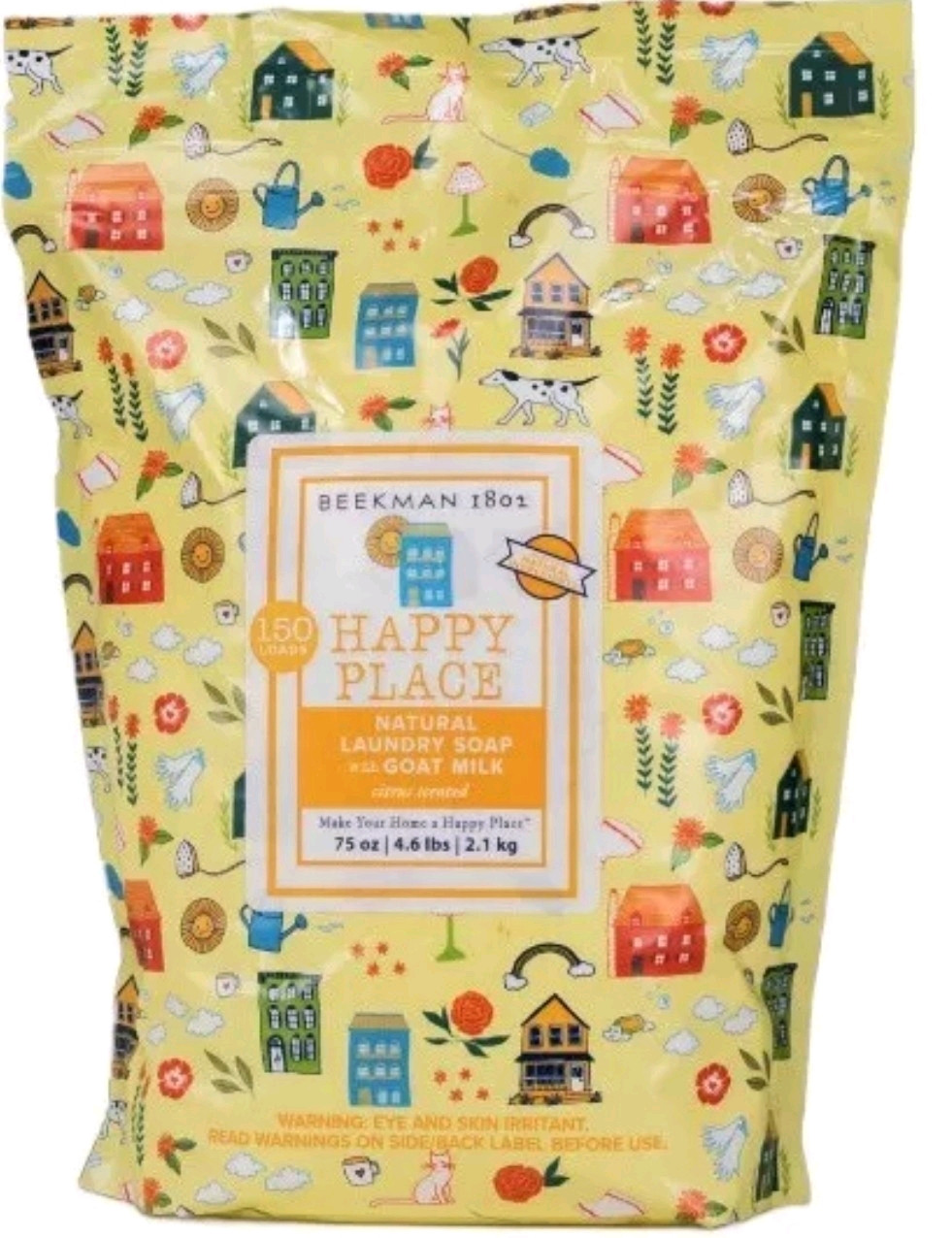 Beekman 1802 Happy Place Goat Milk CITRUS Laundry Soap – 130 Loads