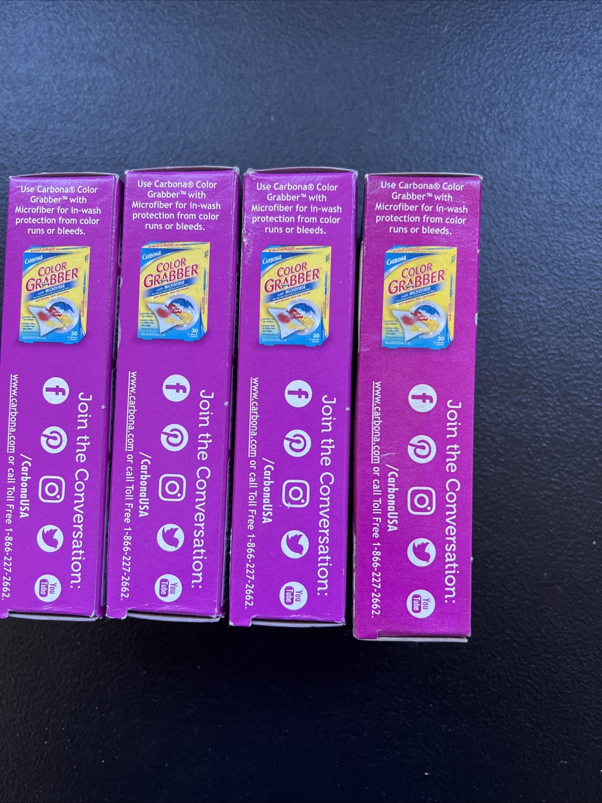 4 Pack Carbona COLOR RUN REMOVER Fixes Color Run Accidents Non-Bleach