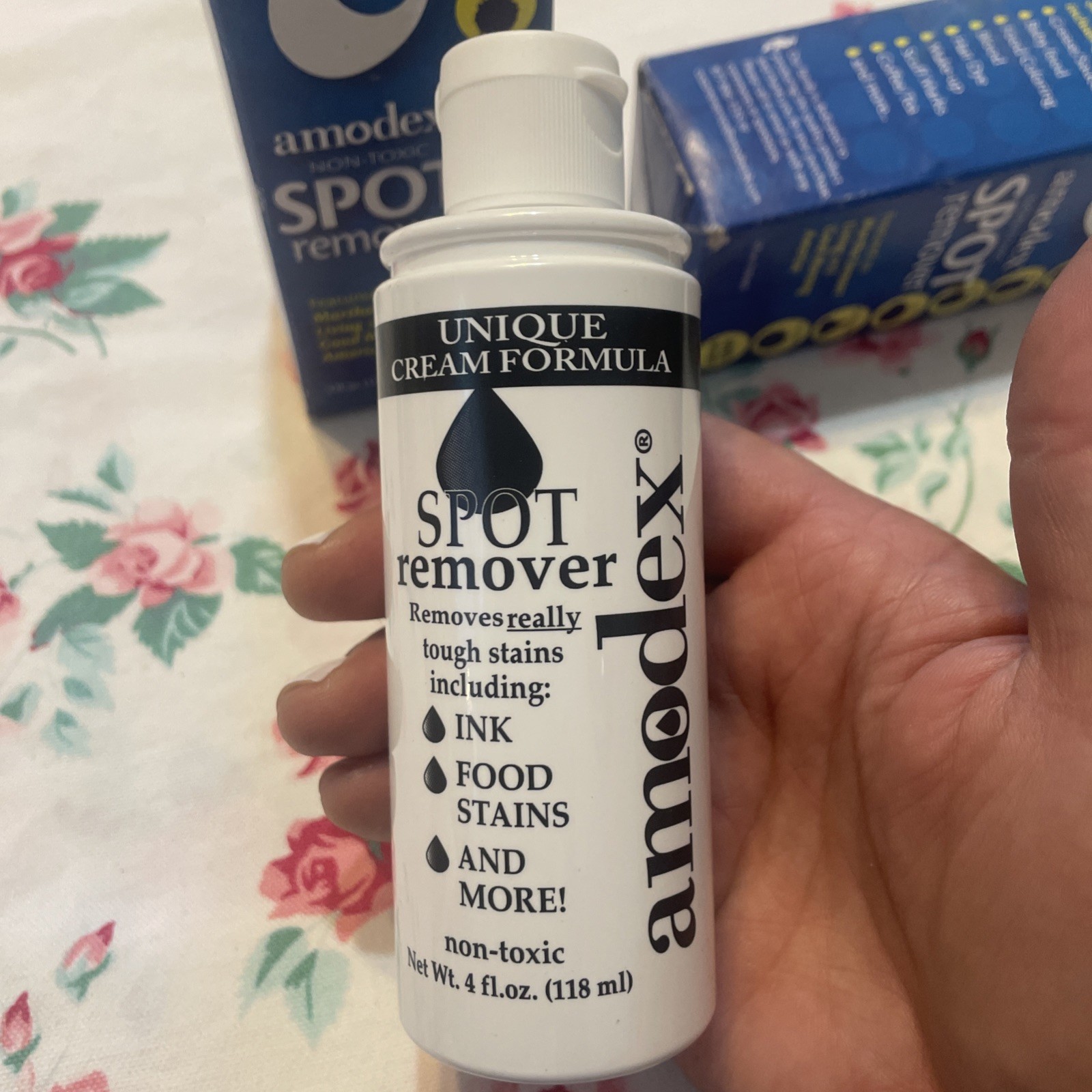 2~Amodex Spot Remover Ink & Stain Remover 4oz Bottle Nontoxic New Made In USA