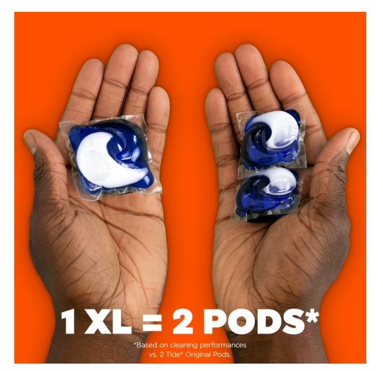 Tide Power PODS Laundry Detergent Soap Pacs with Odor Defense + Oxi, Original