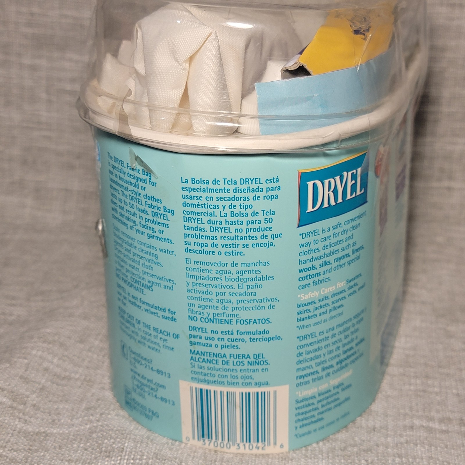 Vtg Dryel Fabric Care Starter Kit 4 Dryer Loads Open Box Complete Dry Clean