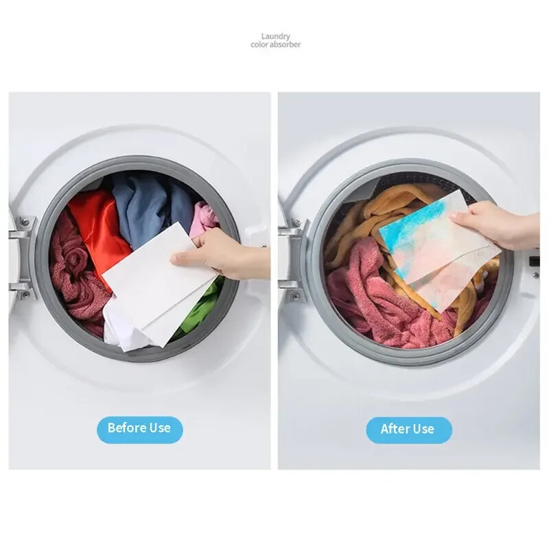 Color Catcher Sheets for Laundry, Color and Stain Absorbing Laundry Washing Shee