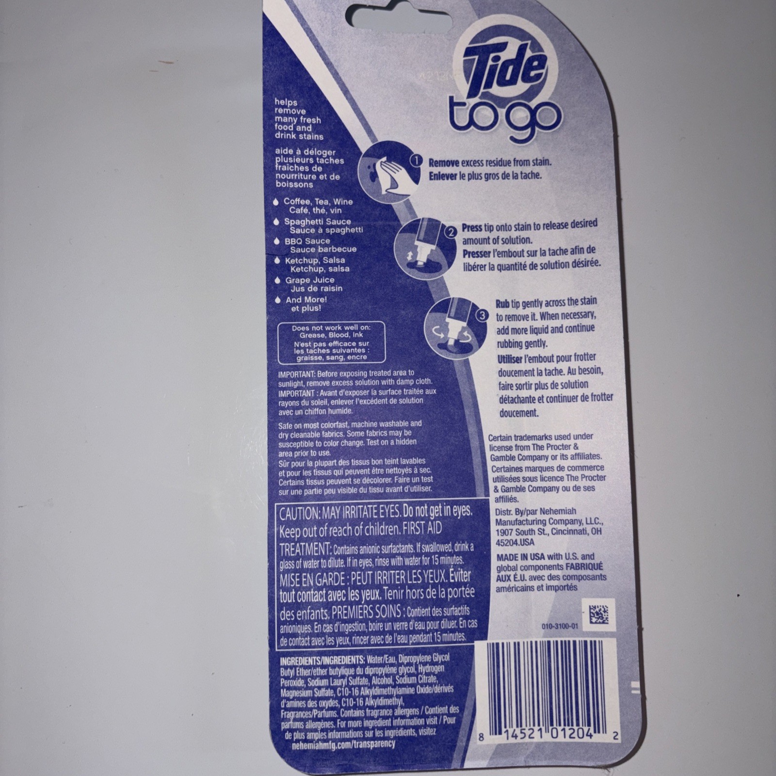 Tide To Go Instant Stain Remover 6 pens 2x Pack