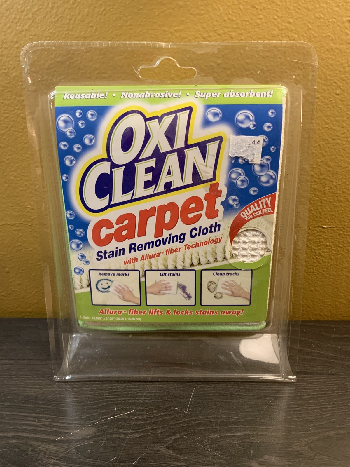 OxiClean Carpet Stain Removing Cloth Allura Fiber Stain Lifting New in Package
