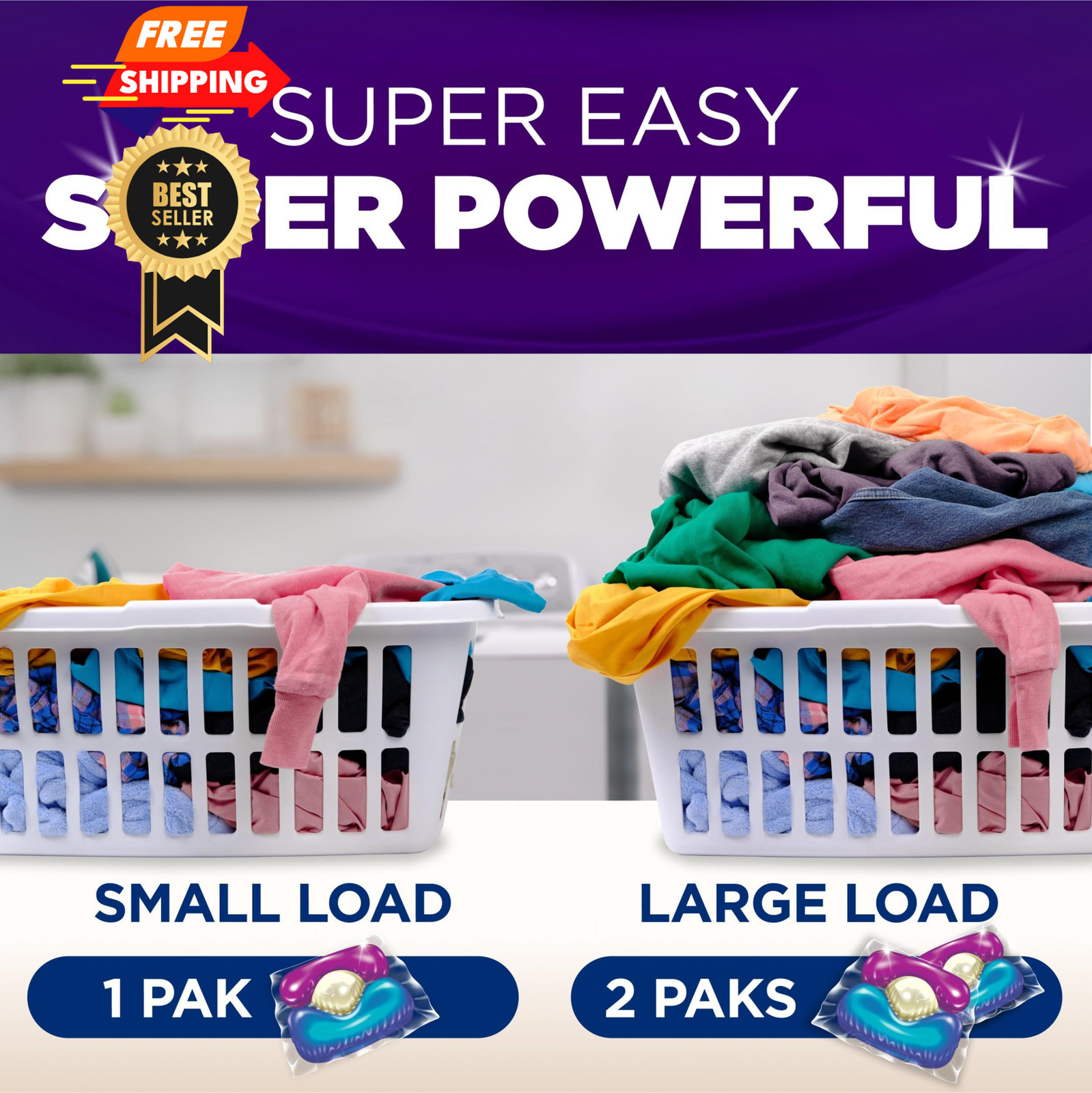 ARM & HAMMER Plus OxiClean With Odor Blasters Laundry 72 Count (Pack of 1)