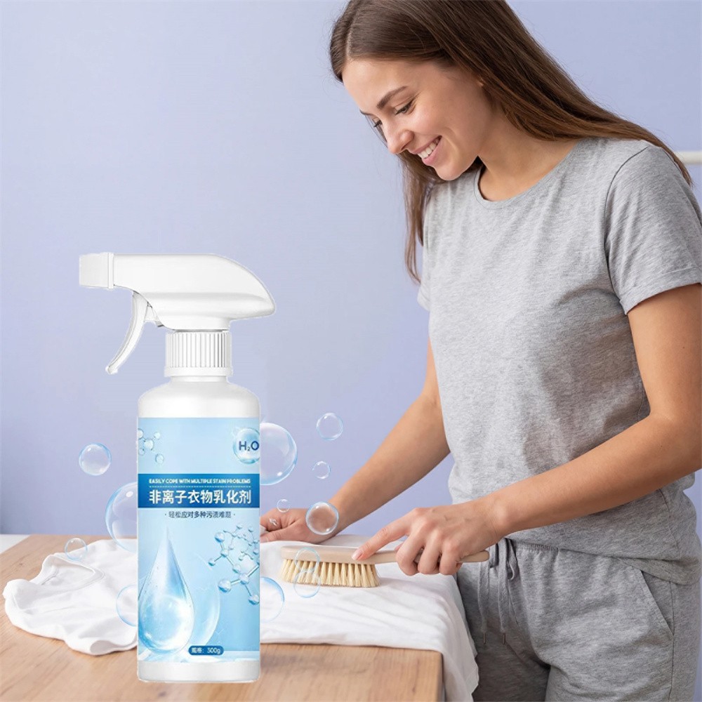 Non-Ionic Laundry Stain Remover Spray–Oil Grease Dry Clean,Penetrating,No Rinse