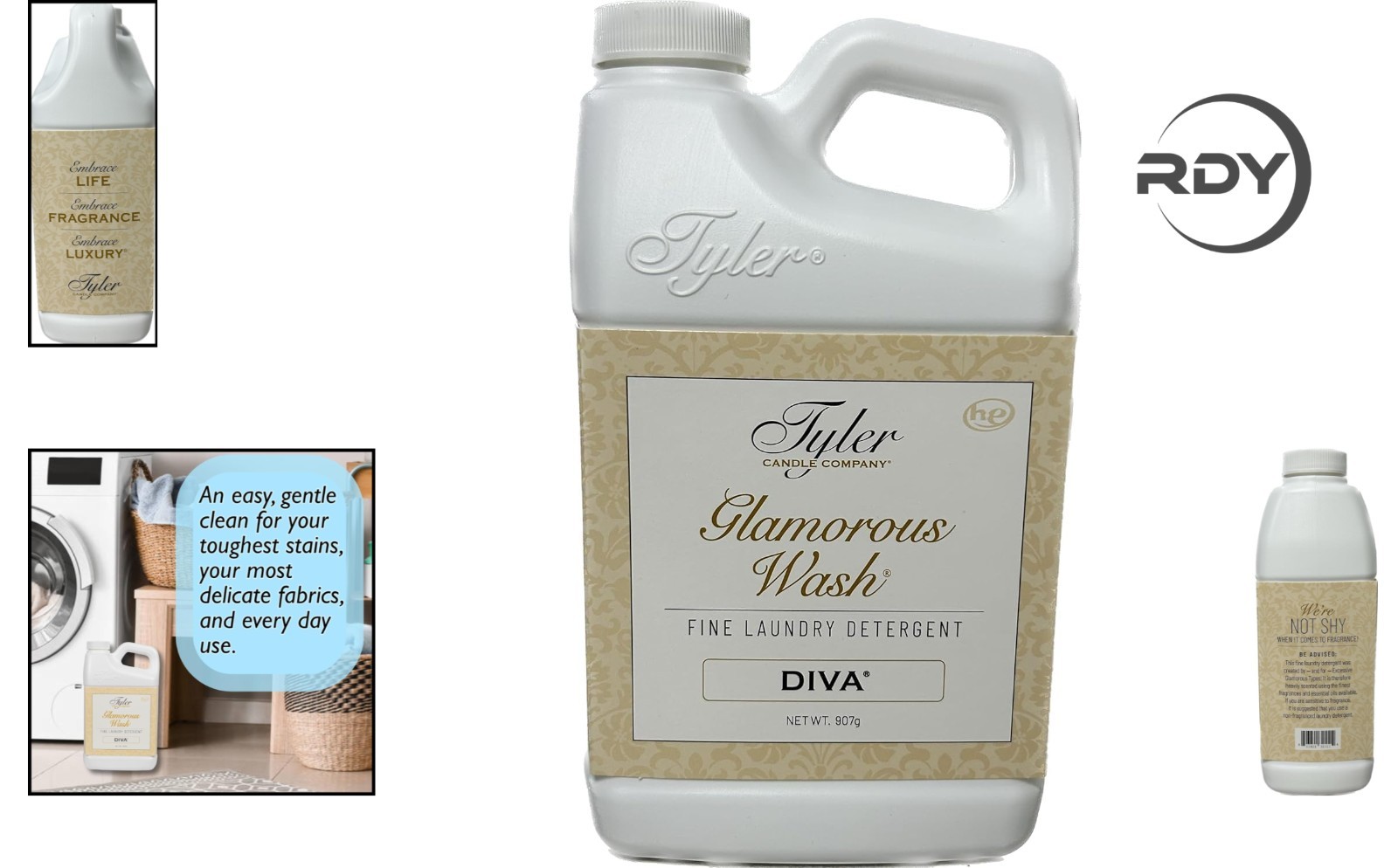 Eco-Friendly Tyler Glam Wash Detergent 32 FL Oz – Hypoallergenic, Diva Fragrance