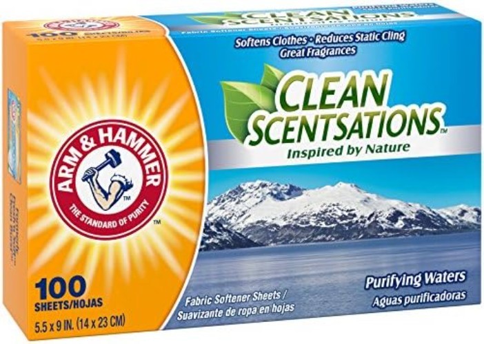 Fabric Softener Sheets, 100 sheets, Purifying Waters