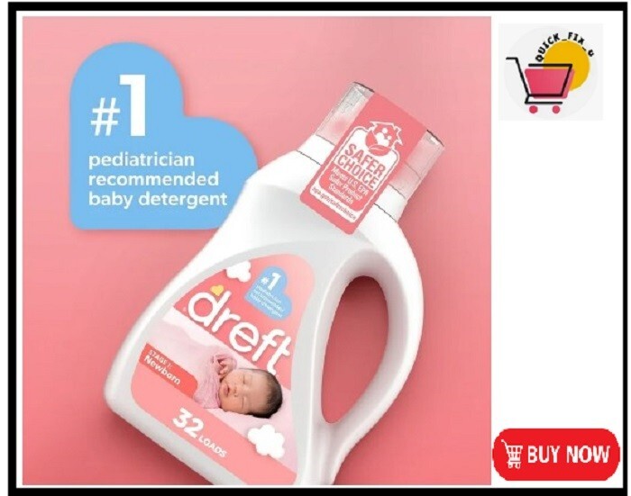 Dreft Stage 1 Newborn Baby Liquid Laundry Detergent 32 loads