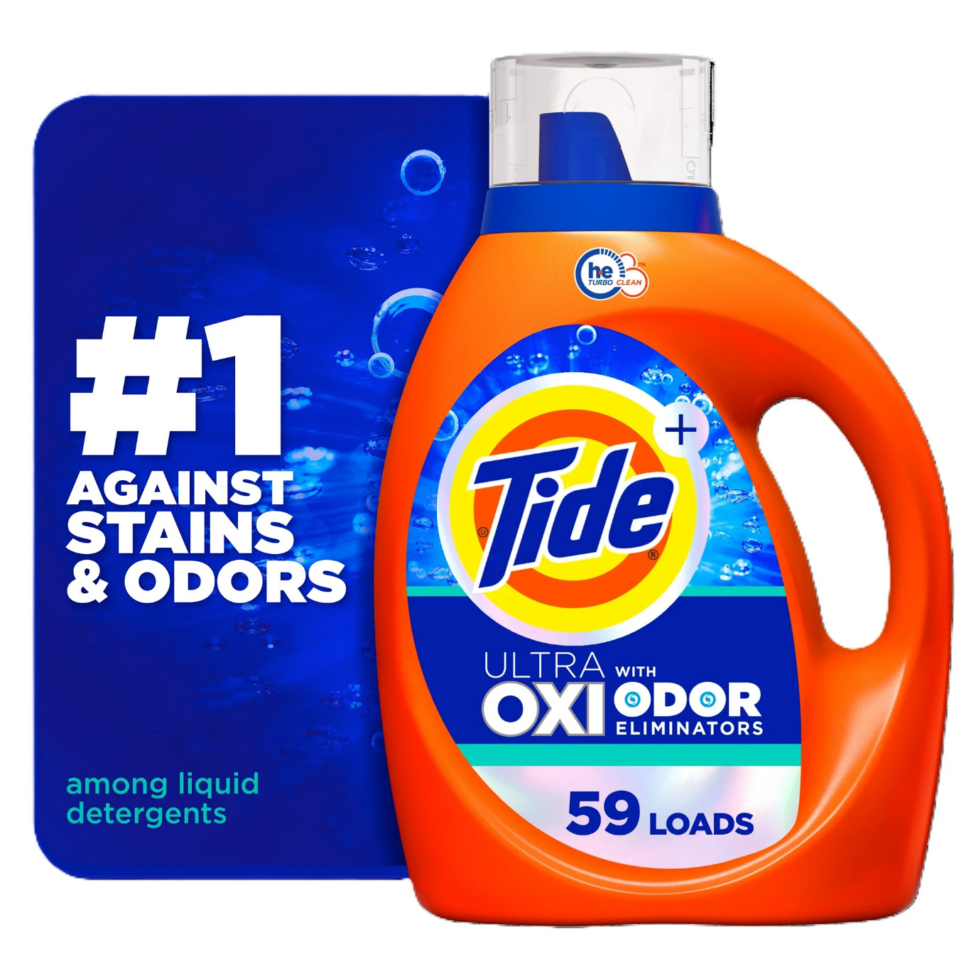Tide Ultra OXI with Odor Eliminators Liquid Laundry Detergent, 59 Loads new