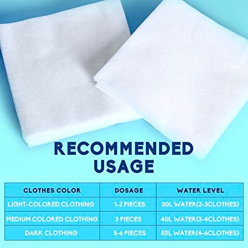 Color Absorber Laundry Sheets 40 Count Dye Catcher Unscented Fragrance Free