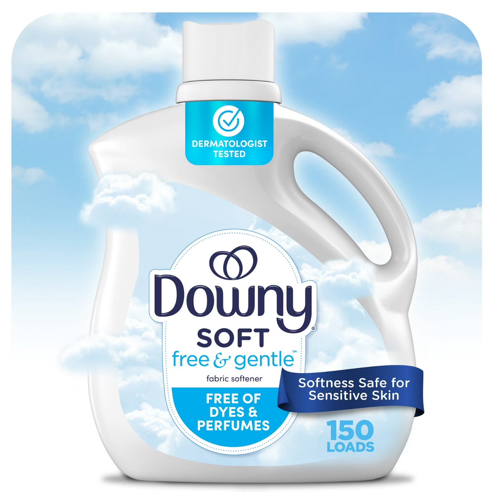 Downy Free Gentle Fabric Softener Fabric Conditioner, 111 fl oz, 150 Loads,