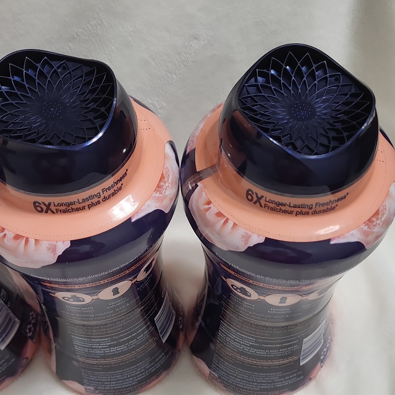 4 Downy Infusions Bliss In-Wash Scent Booster Beads Amber & Rose 24.0 oz