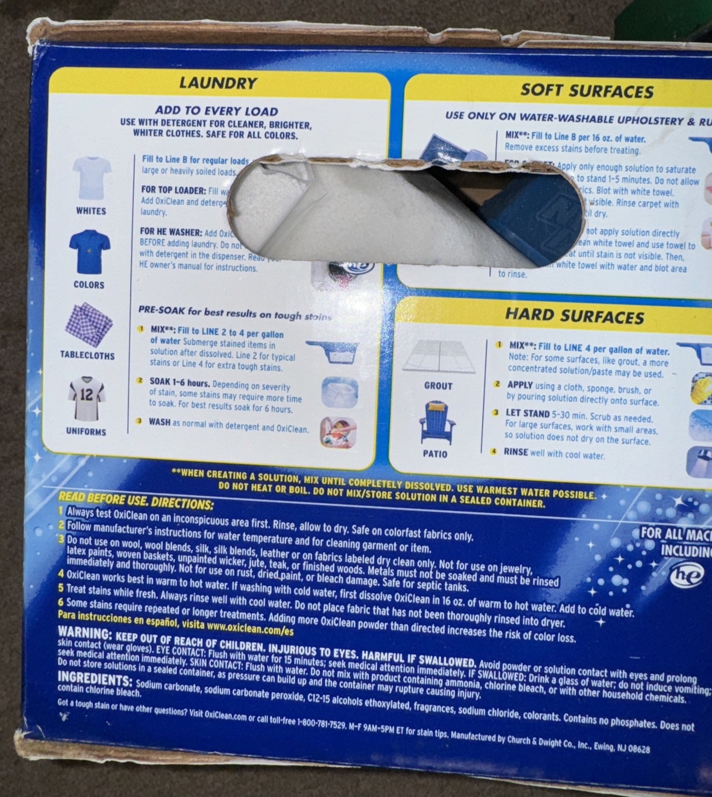 OxiClean Max Efficiency Stain Remover Laundry Detergent