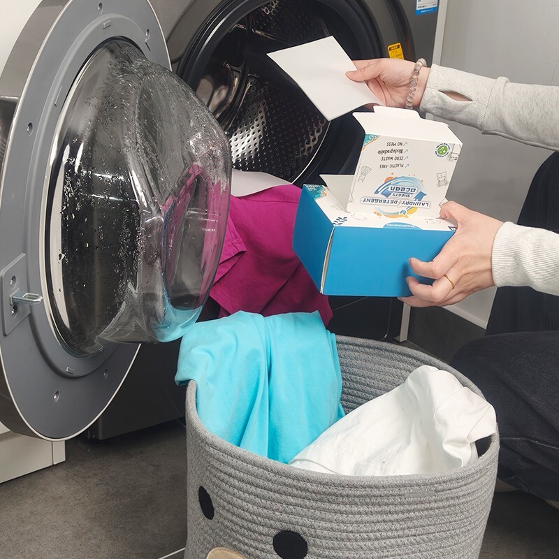 Eco Friendly Laundry Detergent Sheets (60-100 sheets 200 loads) Plant based Free